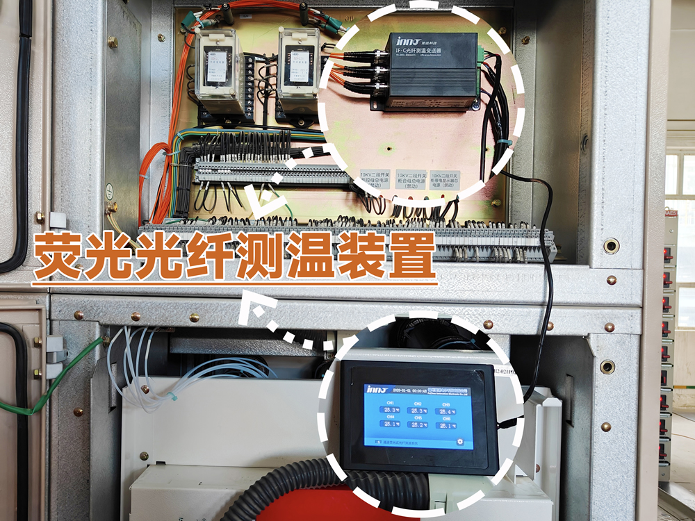110KV变电站变压器开关柜荧光光纤测温项目