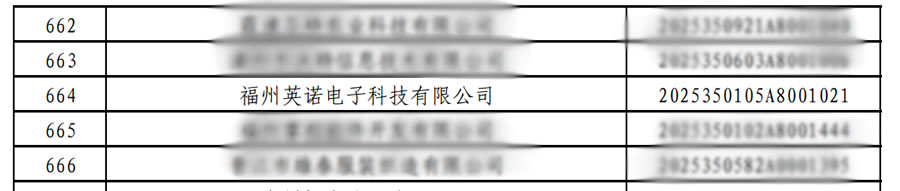 连续三年！英诺科技再获福建省"科技型中小企业"称号
